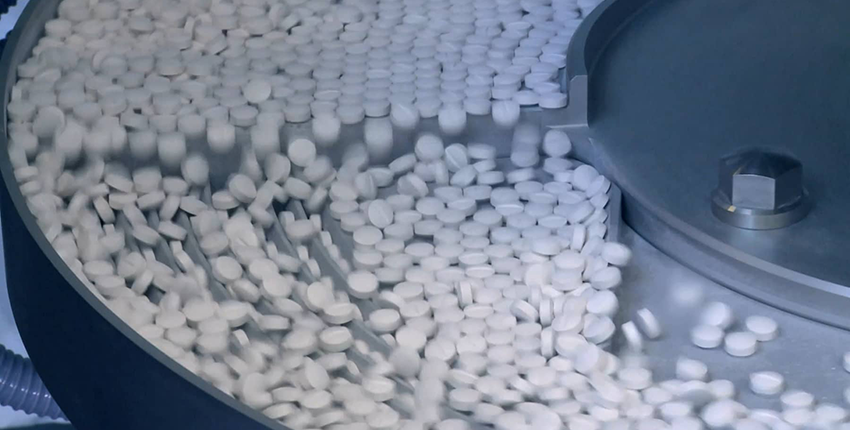 pills in a manufacturing facility