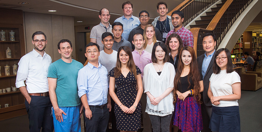 Group photo of new students in Master of Biomedical Informatics program