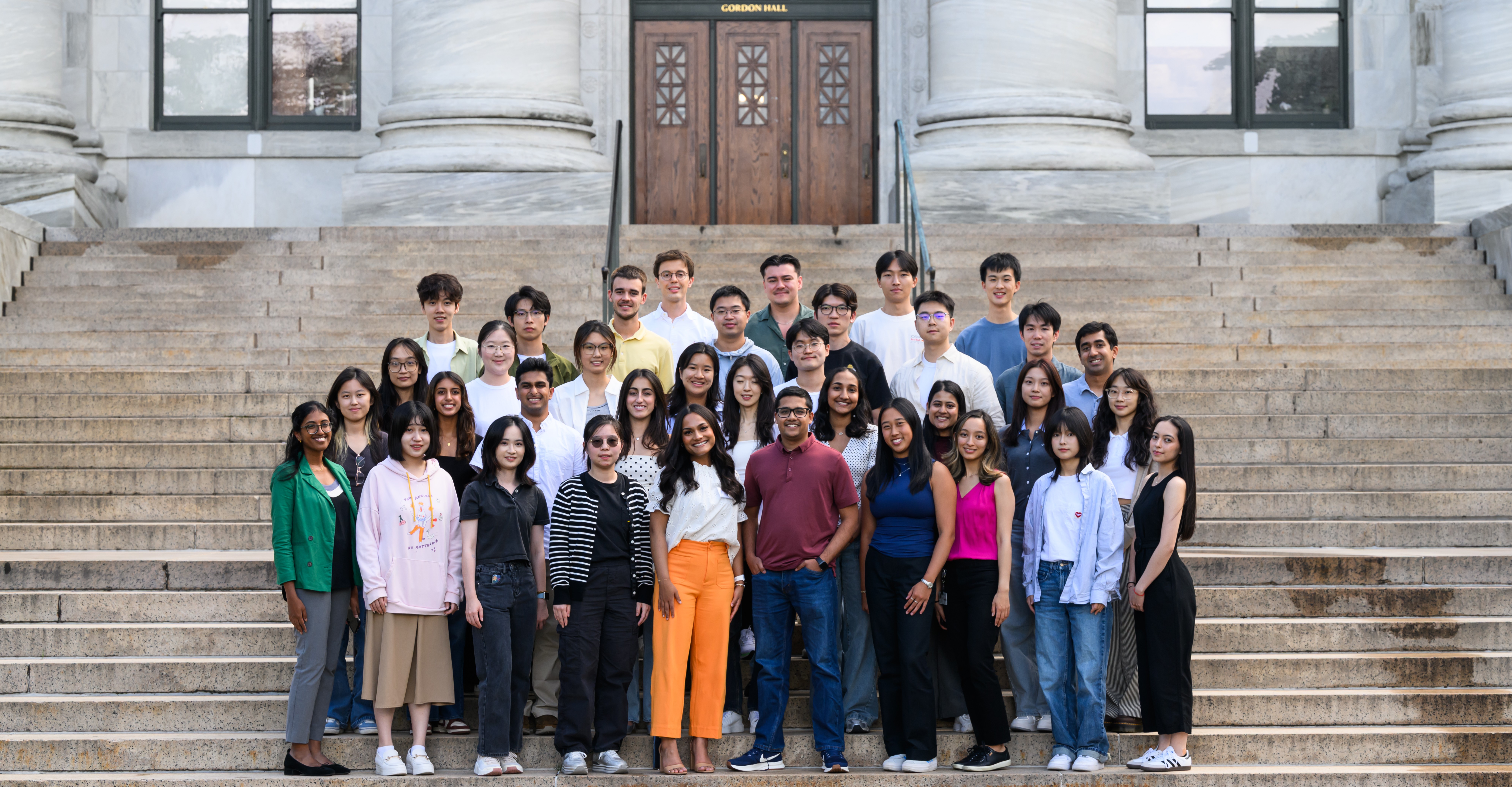 MMSc-BMI Students on Gordon Hall Steps