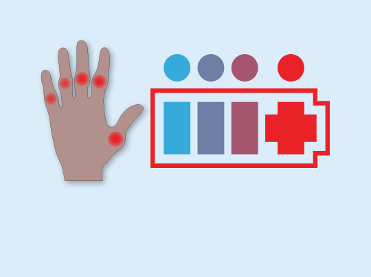 Rheumatoid Arthritis Non-responders to Treatments (RANT) hand graphic with People-Powered Medicine (PPM) logo