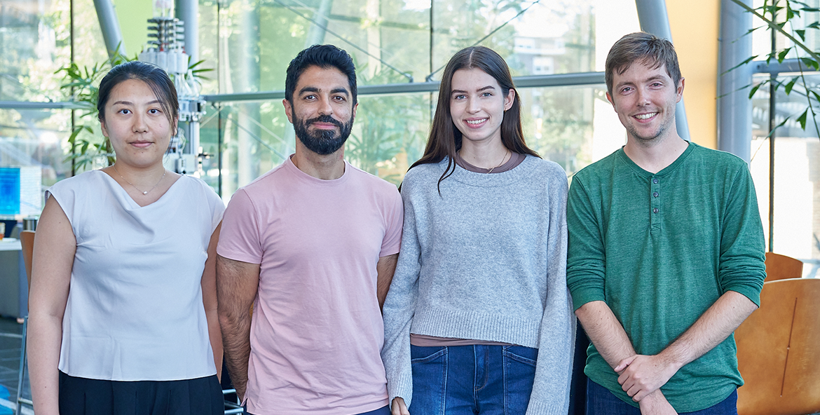 From left: Jocelyn Ruoyi Wang, Ali Samadani, Lucía Morris, and Romain Hardy