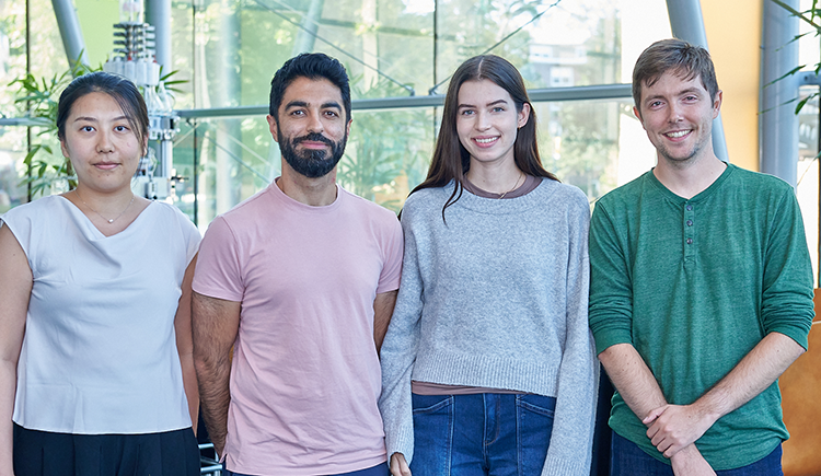 From left: Jocelyn Ruoyi Wang, Ali Samadani, Lucía Morris, and Romain Hardy